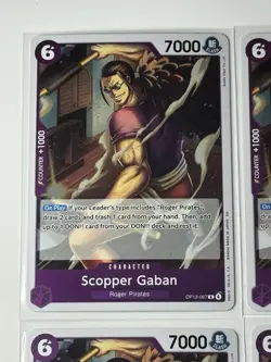 Scopper Gaban OP13-067 Carrying On His Will 4 Foil Card Play Set One Piece - Image 2