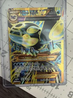 Primal Kyogre EX Shiny Full Art Holo Ultra Rare Card 96/98 XY-Ancient Origins - Image 1