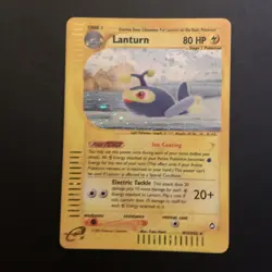 Pokemon TCG WOTC Card Lanturn Aquapolis Set Holo Foil #H15/H32 LP - Image 2