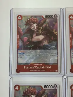 Eustass “Captain” Kid OP14-014 Azure Sea’s Seven 4 Foil Card Play Set Lot - Image 2