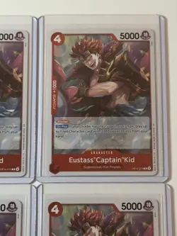 Eustass “Captain” Kid OP14-014 Azure Sea’s Seven 4 Foil Card Play Set Lot - Image 3