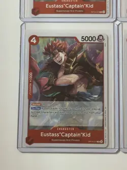 Eustass “Captain” Kid OP14-014 Azure Sea’s Seven 4 Foil Card Play Set Lot - Image 4