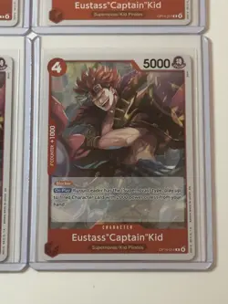 Eustass “Captain” Kid OP14-014 Azure Sea’s Seven 4 Foil Card Play Set Lot - Image 5