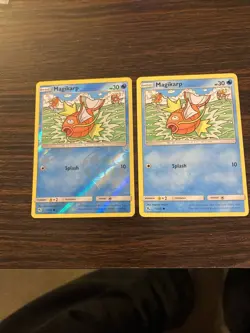Magikarp Hidden Fates Reverse Holo and Common Pokemon TCG Card - Image 1