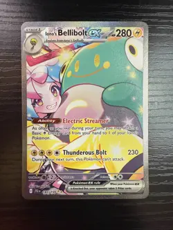 Pokemon TCG Journey Together Iono's Bellibolt EX Card 183/159 NM - Image 1