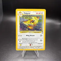 Pokemon Pidgeot TCG Base Set 2 Holo Unlimited Rare Card 14/130 - Image 1