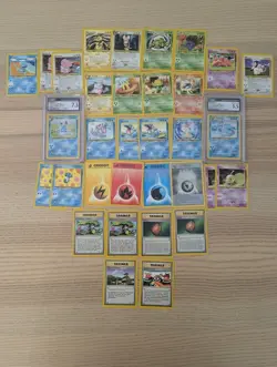 🔥 Bulk Pokemon Lot -Pokemon Neo Genesis- 33 Cards - 2 CGC Graded Holos - LP/HP - Image 1