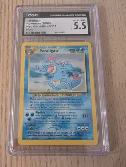 🔥 Bulk Pokemon Lot -Pokemon Neo Genesis- 33 Cards - 2 CGC Graded Holos - LP/HP - Image 2