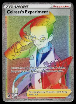 Pokemon Card - Colress's Experiment Lost Origin 205/196 Secret Rare - Image 1