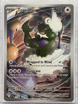 Tornadus Wrapped in Wind Pokemon Card 210 Promo Rare Holo Foil - Image 3