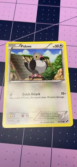 Pokemon TCG Pidove 84/114 Black & White Regular Card - Image 1