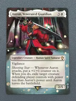 Auron, Venerated Guardian MTG Final Fantasy Hand Painted Full Altered Art Jeckho - Image 1
