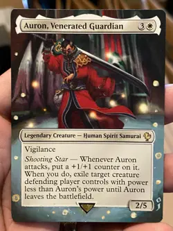 Auron, Venerated Guardian MTG Final Fantasy Hand Painted Full Altered Art Jeckho - Image 2