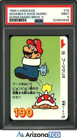 Nintendo 1989 Goomba's Shoe Mario 10 Carddass Super Mario Bros. 3 Japanese PSA 9 - Image 1