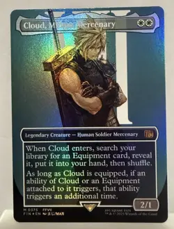 Cloud, Midgar Mercenary (Borderless) Final Fantasy Foil - Image 1