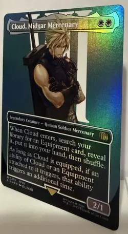 Cloud, Midgar Mercenary (Borderless) Final Fantasy Foil - Image 3