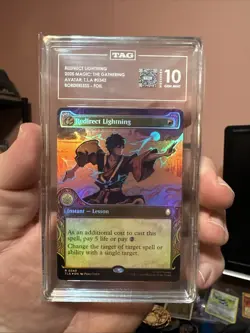 2025 Magic The Gathering Avatar #0343 Redirect Lightning Borderless Foil TAG 10! - Image 1