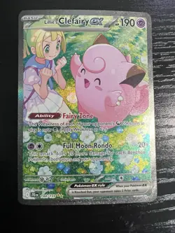 Pokemon TCG Lillie's Clefairy EX Journey Together Sir Card 184/159 NM Condition - Image 1