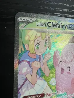 Pokemon TCG Lillie's Clefairy EX Journey Together Sir Card 184/159 NM Condition - Image 2