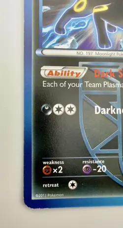 Pokemon Umbreon Plasma Freeze Non-Holo Card 64/116 - Image 3