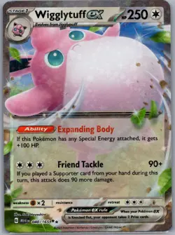 Wigglytuff ex - 040/165 SV: Scarlet & Violet 151 - Pokemon Card - NM - Image 1