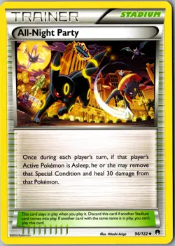 All-Night Party 96/122 Uncommon XY - BREAKpoint LP Pokemon Card - Image 1