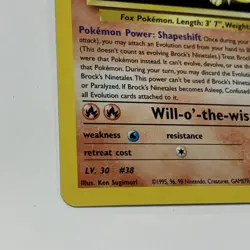 HOLO LP+ Pokemon Ninetales Holo Rare Gym Challenge Brock's 3/132 Unlimited - Image 4
