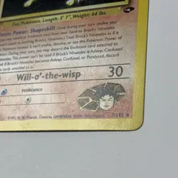 HOLO LP+ Pokemon Ninetales Holo Rare Gym Challenge Brock's 3/132 Unlimited - Image 5