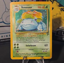 Venusaur Full Holo 18/130 Pokemon Base Set 2 MP/HP - Image 1