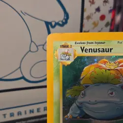 Venusaur Full Holo 18/130 Pokemon Base Set 2 MP/HP - Image 3