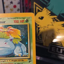 Venusaur Full Holo 18/130 Pokemon Base Set 2 MP/HP - Image 4