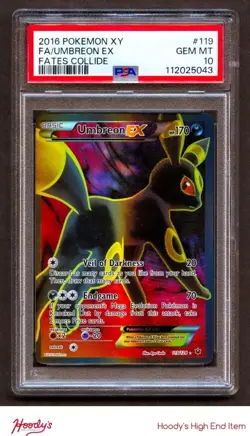 2016 Pokemon XY Fates Collide #119 Umbreon EX UR PSA 10 GEM MINT - Image 1