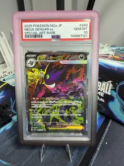 2025 Pokemon Mega Gengar Ex #240 Special Art Rare Japanese PSA 10 - Image 1