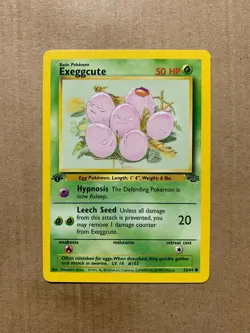 1st Edition Exeggcute 52/64 Jungle Set - Common Pokemon Card - NM - Image 1
