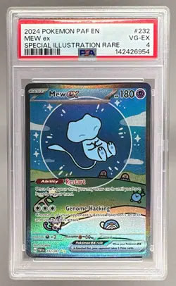 142426954 Mew ex 2024 Pokemon Scarlet Violet Paldean Fates #232 PSA 4 - Image 1