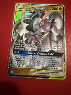 Pokemon TCG Arceus & Dialga & Palkia GX 156/236 Cosmic Eclipse Ultra Rare Card - Image 1