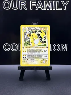 1st Edition Lt. Surge's Raichu 11/132 Gym Challenge 2000 Holo Rare WOTC Pokemon - Image 1