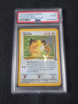 2000 Pokemon Black Star Promo Meowth Holo PSA 4 - Image 1