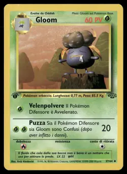 Gloom 1st Edition #37/64 Jungle Pokemon (1M) - Image 1