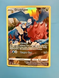 Pokemon TCG Druddigon TG09/TG30 Swsh12: Silver Tempest Trainer Gallery Holo NM/M - Image 1