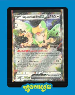 Pokemon TCG SV-Paldea Evolved Squawkabilly EX #169/193 Double Rare - Image 1