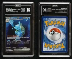 Blastoise ex Special Illustration Rare Pokemon Scarlet & Violet 151 MEW TAG 10 - Image 3