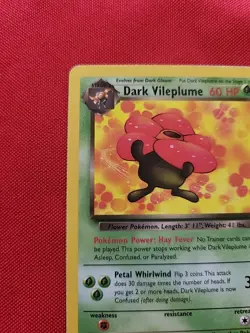 Pokemon: Dark Vileplume #30/82 Team Rocket Non-holo 2000 Vintage WOTC - MP - I85 - Image 4