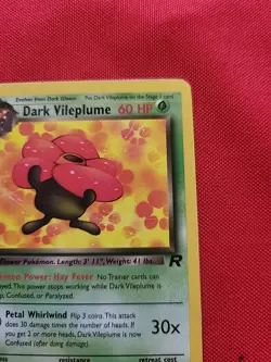Pokemon: Dark Vileplume #30/82 Team Rocket Non-holo 2000 Vintage WOTC - MP - I85 - Image 5