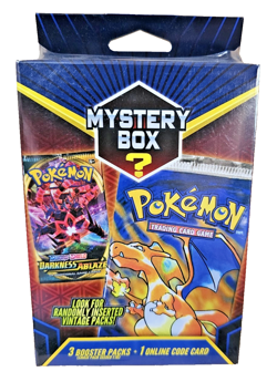 Pokemon 2022 Mystery Hanger Box 3 Booster Packs Chase Packs Seeded 1:10 - Image 1