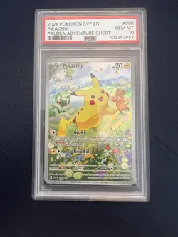 Pokemon 2024 Pikachu #88 Paldea Adventure Chest Promo PSA 10 - Image 1
