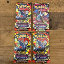 LOT OF (4) Pokemon Mega Evolution PHANTASMAL FLAMES Booster Pack(s) - Image 1