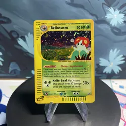 Pokemon Bellossom H5/H32 Aquapolis E Series Holo Swirl LP - Image 1