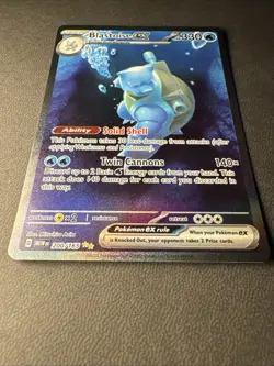 Pokemon Scarlet & Violet 151 TCG Blastoise EX 200/165 Sir Special Illustration - Image 2