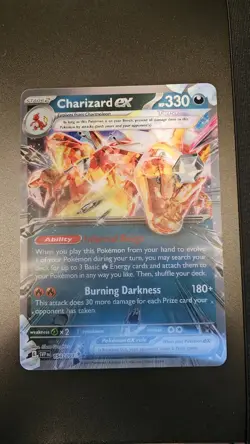Jumbo Lenticular Charizard ex 054/091 Box Exclusive Promo Pokemon - NEW - Image 2